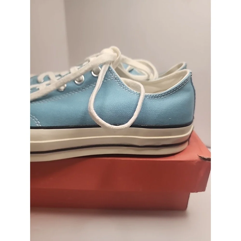 Converse Chuck‎ 70 OX Shoes Mens 10.5 Womens 12.5 Blue Low Top Sneakers